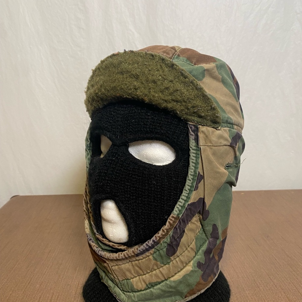 Vintage Military Cold-Weather Insulated Helmet Liner